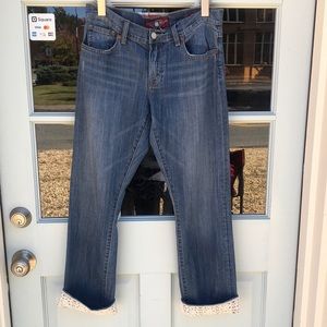 Lucky brand crop jeans size 4/27